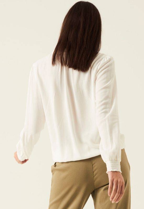 The Dani Garcia White Blouse with Decorative Pattern - Your Style Your Story