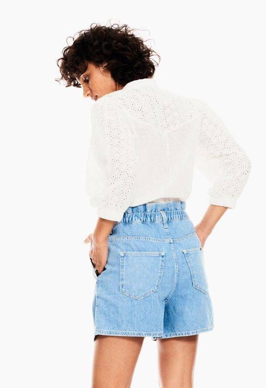 The Vicky - White Blouse with Embroidery Pattern - Your Style Your Story