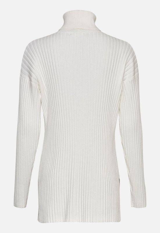 Moss Copenhagen White Roll Neck Pullover - Your Style Your Story