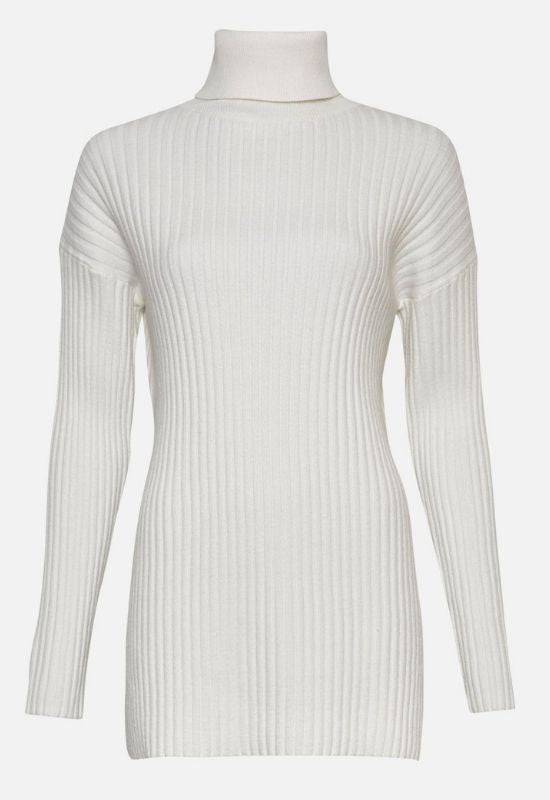Moss Copenhagen White Roll Neck Pullover - Your Style Your Story