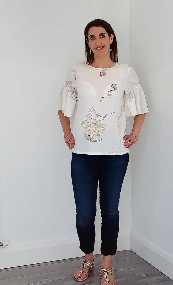 Coster Copenhagen Eco-friendly Viscose Blouse in Jellyfish Print - Your Style Your Story