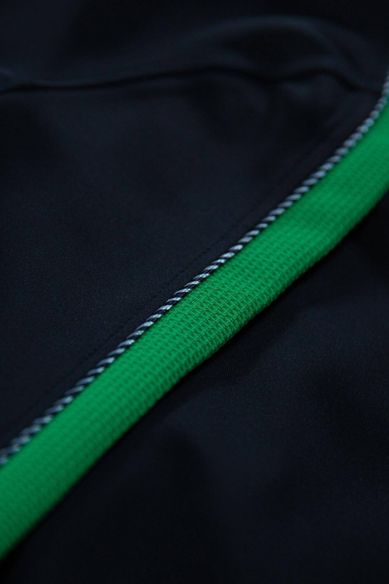 Black Garcia Jacket with green stripe - Your Style Your Story