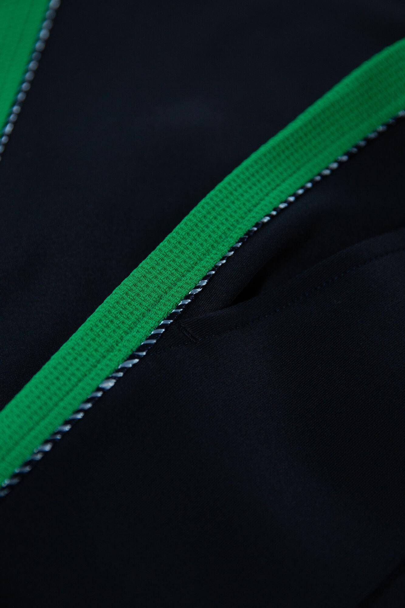 Black Garcia Trousers with Green Stripe - Your Style Your Story