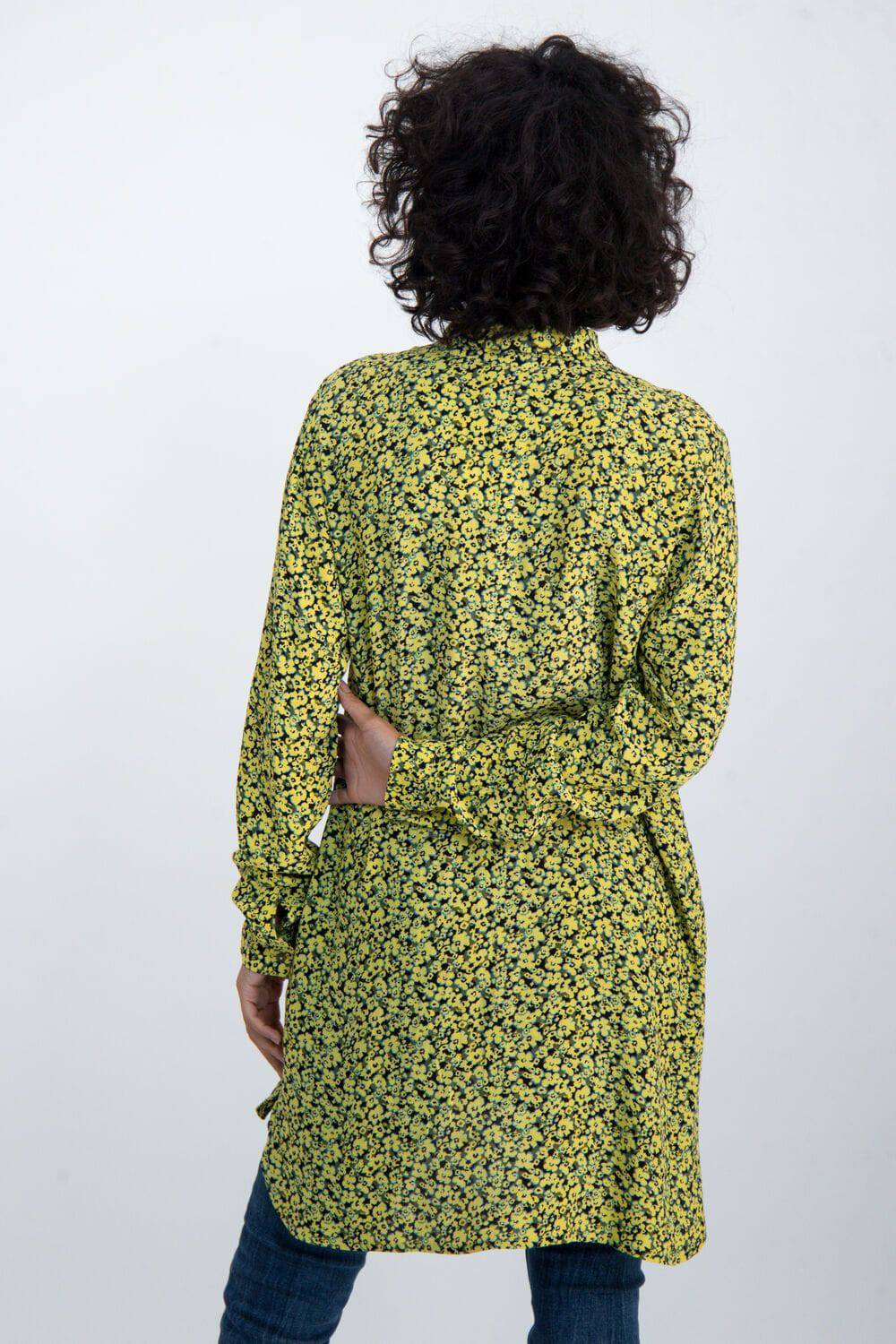 Yellow Garcia Tunic With Floral Design - Your Style Your Story