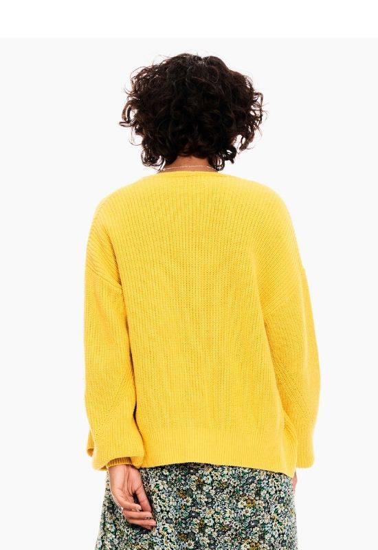 Garcia Yellow Cardigan with a Zipper - Your Style Your Story