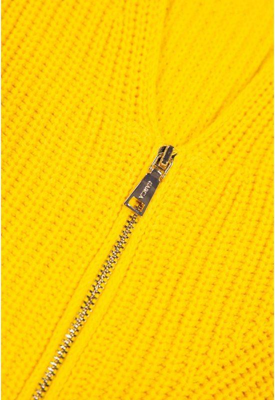 Garcia Yellow Cardigan with a Zipper - Your Style Your Story